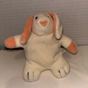Manhattan Toy Company Pudgie Bunnies HTF Paulina Pudgie Bunny Rabbit Plush 4"